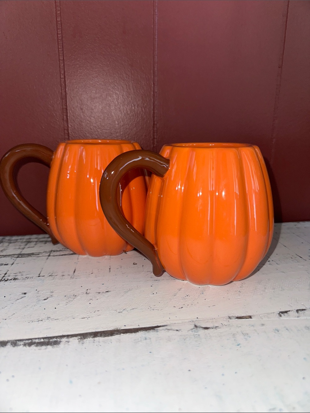 Harry & David Pumpkin Mugs